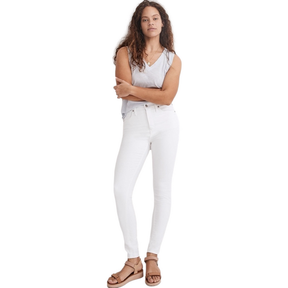 Madewell Jeans White 10” Skinny Size 30 NWT - Picture 4 of 5